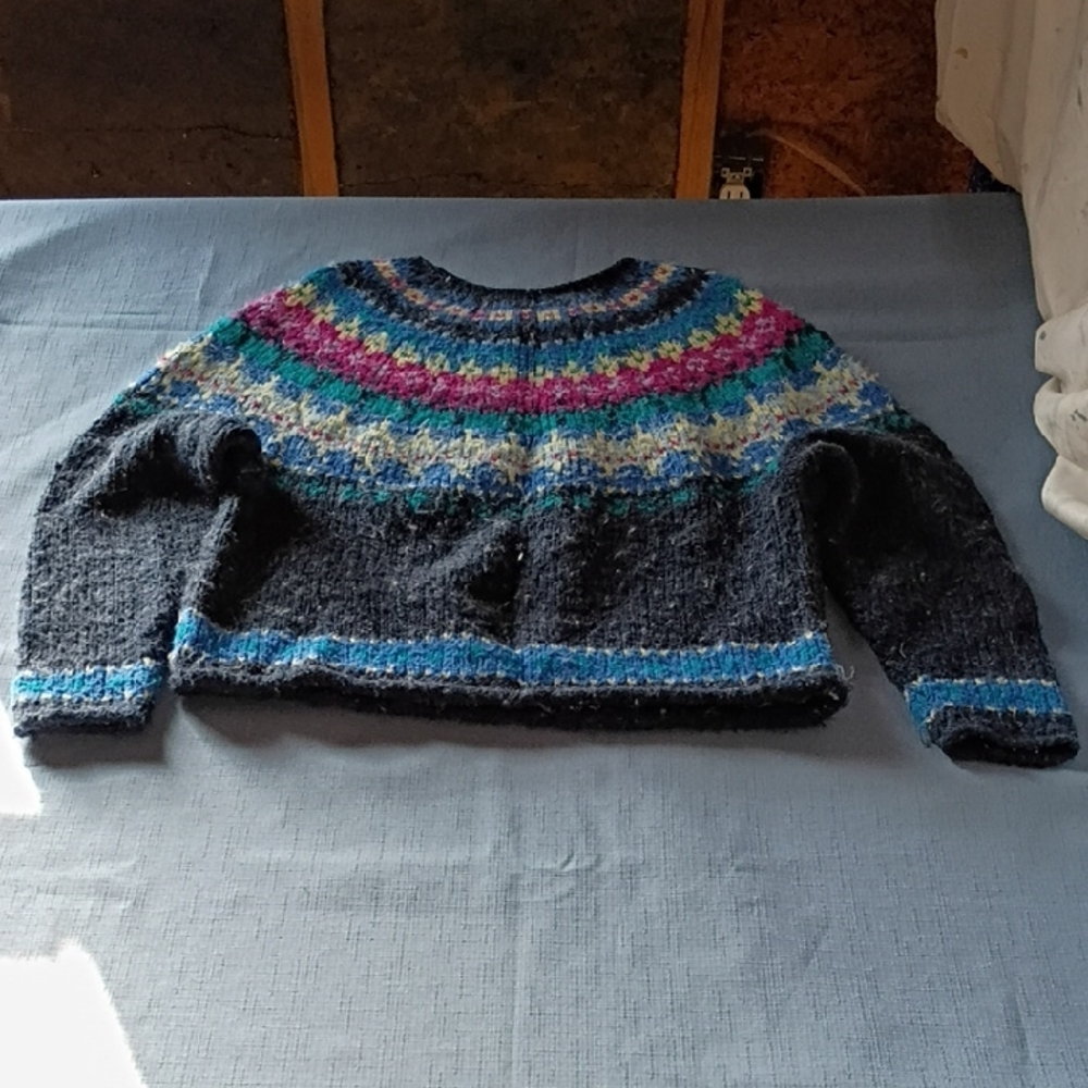 Colorful Knit Youth Sweater